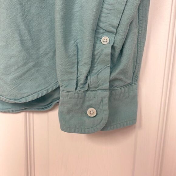 J Crew button down cotton shirt, men’s large, light blue - Picture 4 of 8